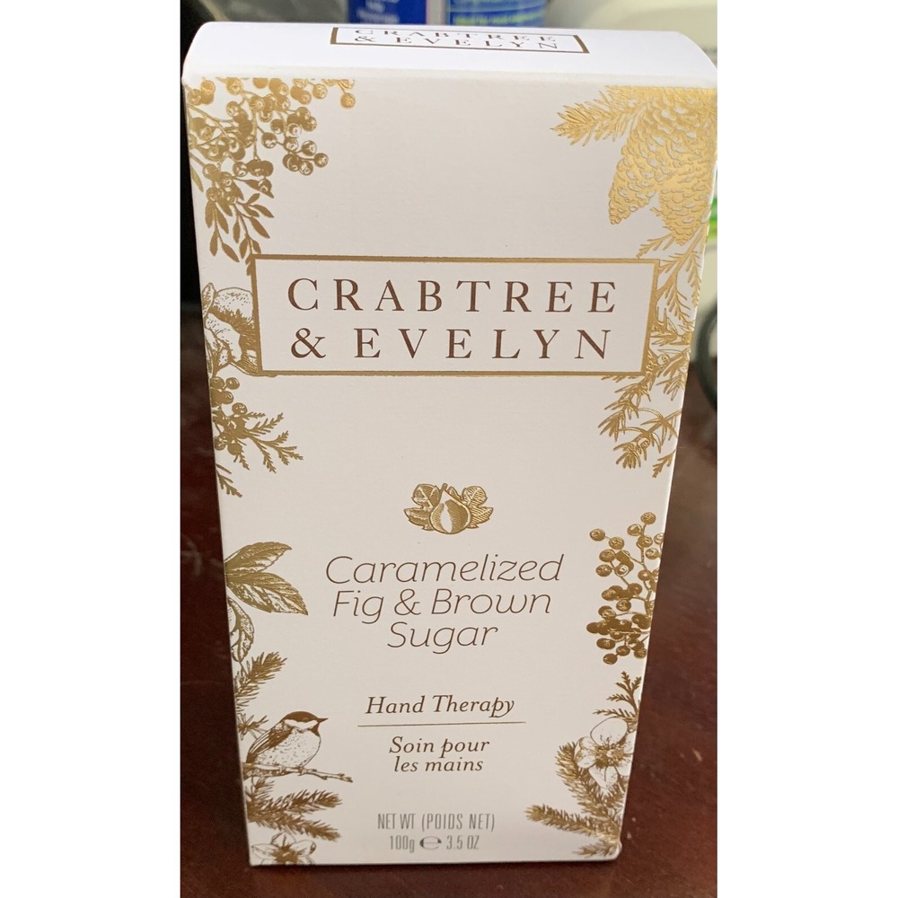 Crabtree & Evelyn Caramelized Fig & Brown‎ Sugar Hand Therapy Cream 3.5 oz NEW